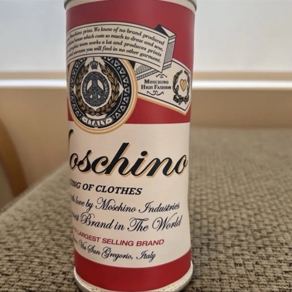 RARE SS20 Moschino x Budweiser Couture Clutch Shaped Can Purse NEW With Tags - Picture 8 of 10